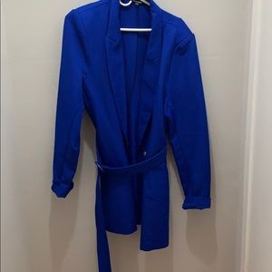 Fashion Nova Royal Blue long jacket